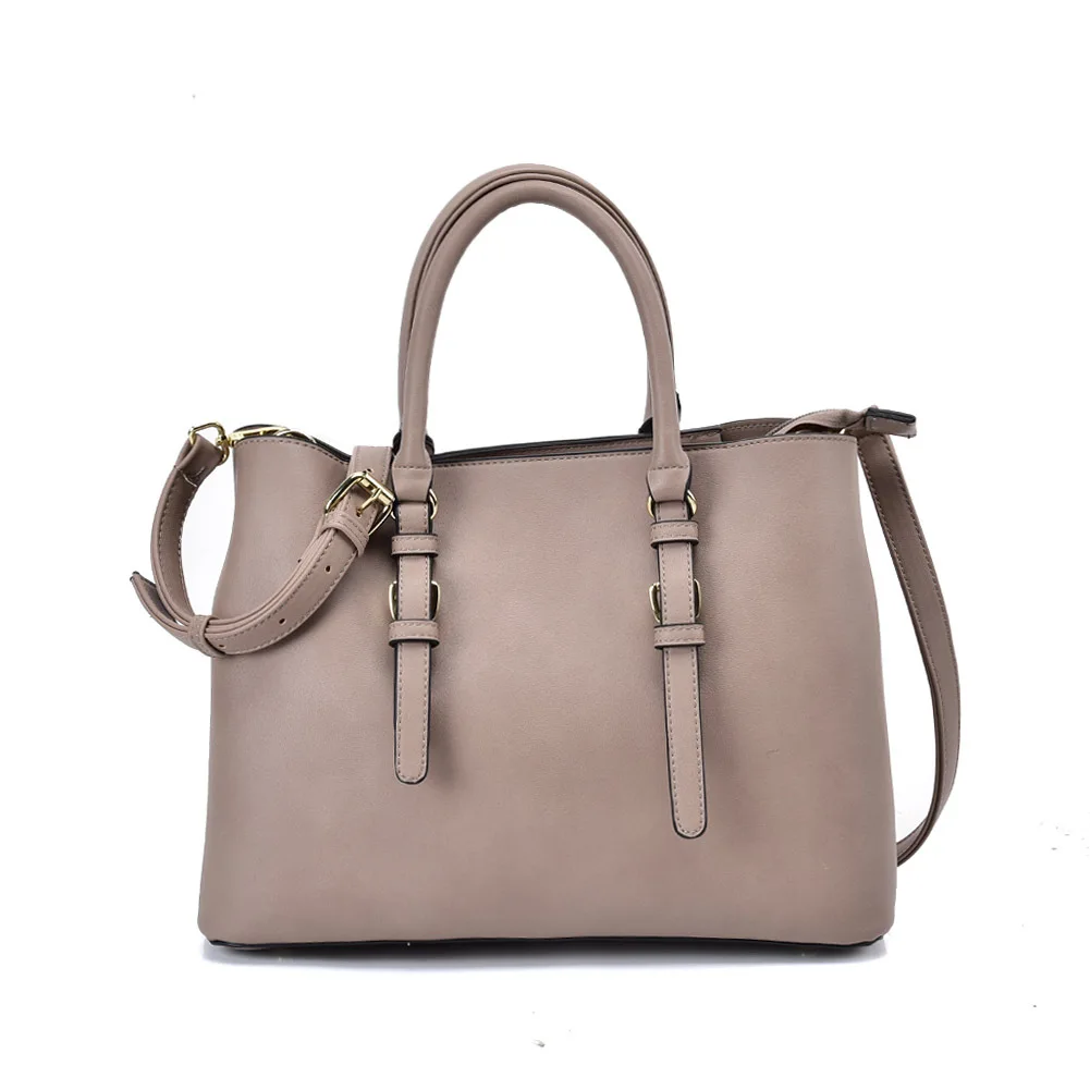 

Leather Pattern Shoulder Bag Ladies Elegant Large-capacity Simple Messenger Portable Tote Bag