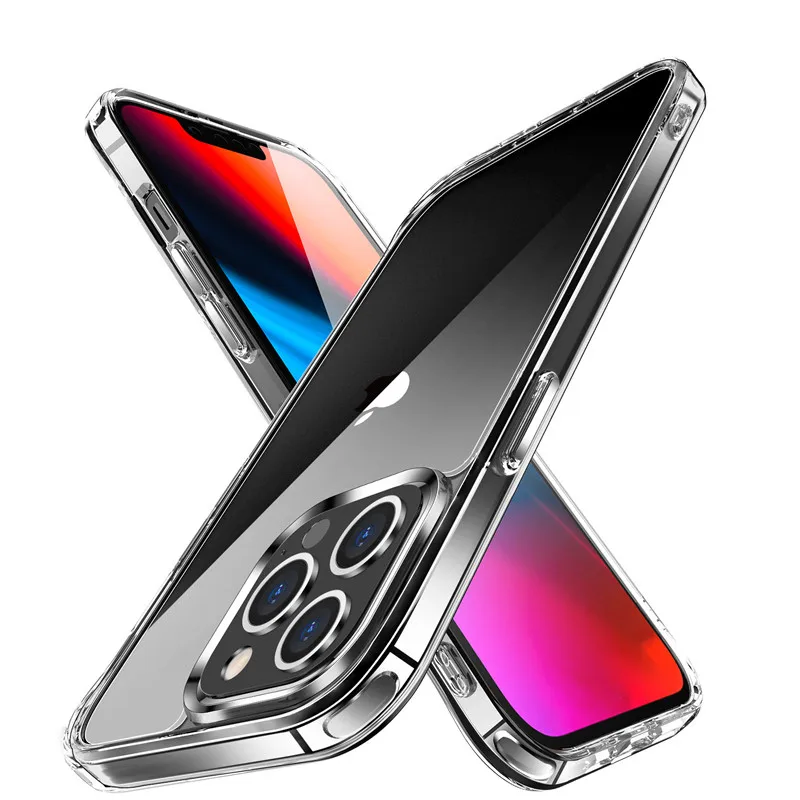 Роскошный кристально прозрачный жесткий чехол из поликарбоната для iPhone 13 12 Pro Max 11