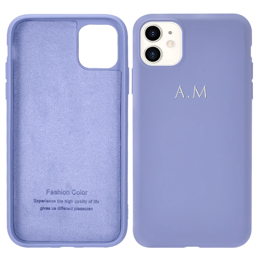 

Custom Name Initials for Funda iPhone 11 Case SE 2020 8 Plus 10 X XS XR 6 7 Silicone Cover Girls Gift Cute for iPhone 12 Pro Max