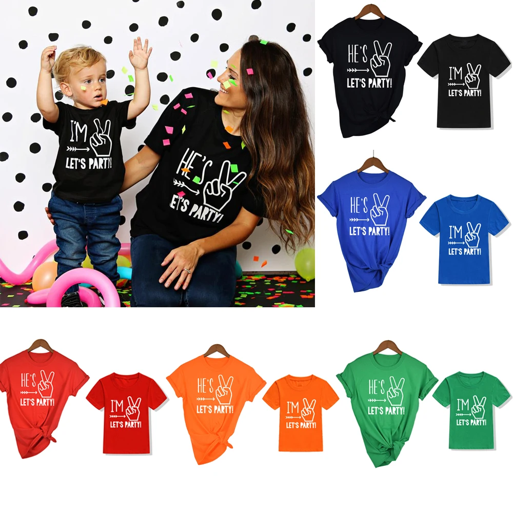 I Two Let вечерние рубашка для двухлетнего дня рождения мальчика 2 го одежда матери и