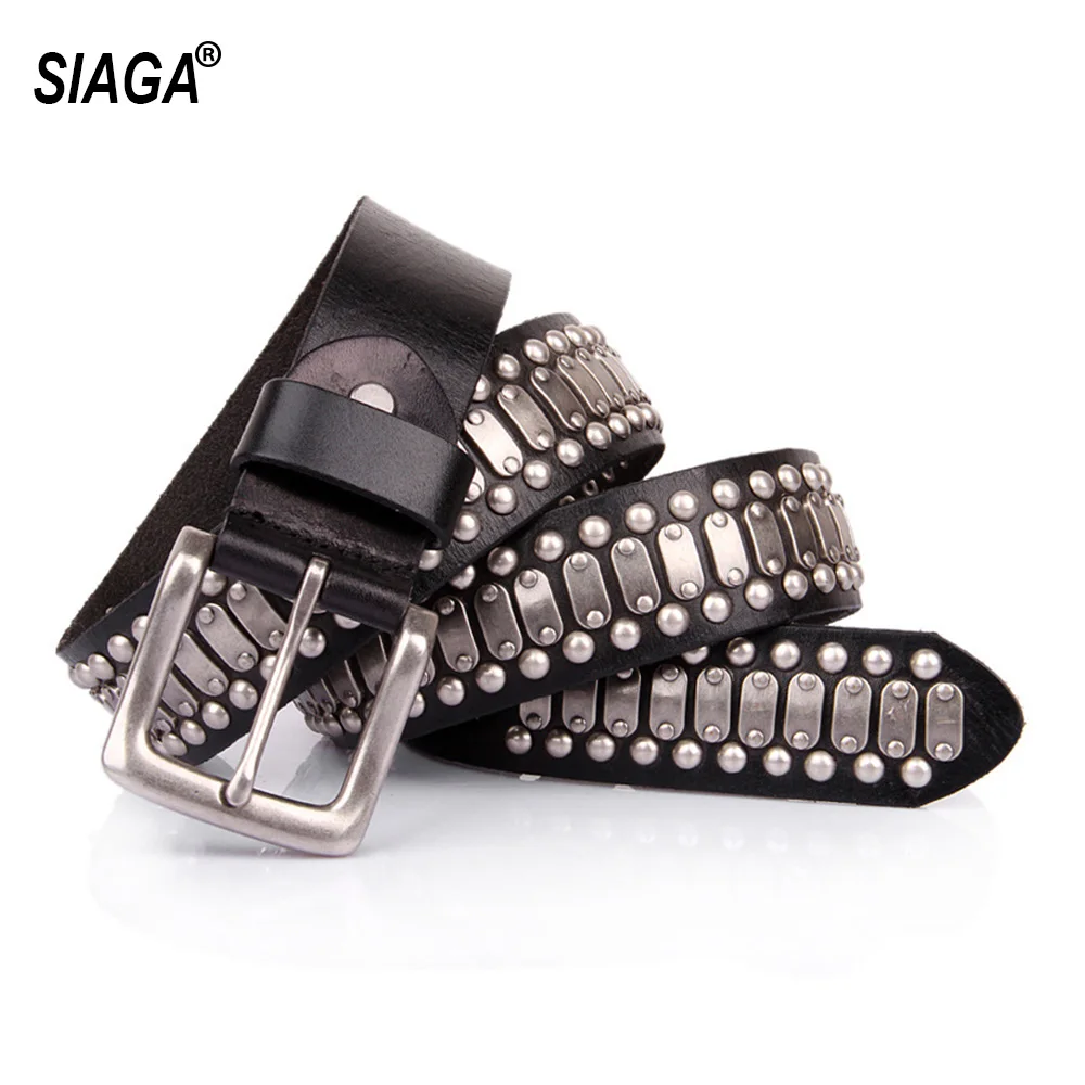 Ремень унисекс из натуральной воловьей кожи индивидуальный металлический пояс в