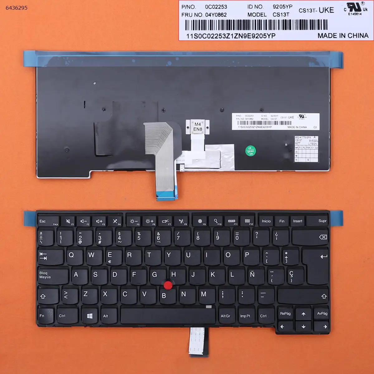 

SP Spanish Layout New Replacement Keyboard For Thinkpad E440 L440 L450 L460 L470 20J4 20J5 20JU 20JV Laptop NO Backlit