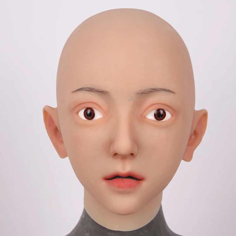 Силиконовая Реалистичная женская маска на голову для Хэллоуина танцев