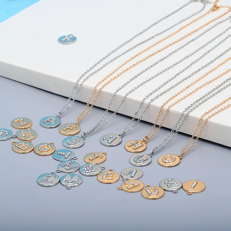 New Gold Silver Color 26 A-Z Letter Name Initial Necklaces For Women Long Big Pendant charm Necklace Jewelry Wholesale | Украшения и