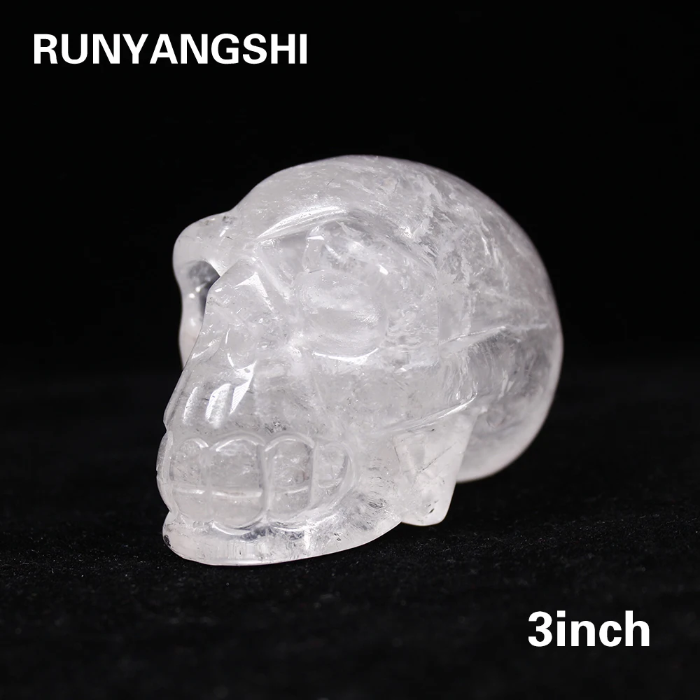 1 шт. 3-дюймовые ювелирные изделия из натурального кварца минерала прозрачный