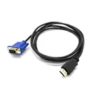 1 м HDMI-совместимый с VGA D-SUB мужской видеоадаптер кабель для HDTV ПК Прочный монитор видео адаптер кабель