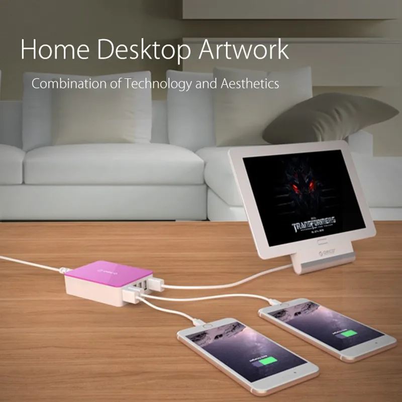 Зарядное устройство ORICO настольное с 6 USB портами 5 В 2 4 А 50 Вт|Зарядные устройства