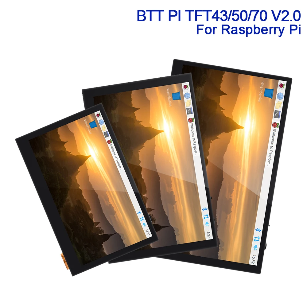 Сенсорный экран BIGTREETECH BTT PITFT50 TFT43 TFT70 V2.0 дисплей DSI Octoprint Raspberry Pi 3 3B Plus 4B Model B