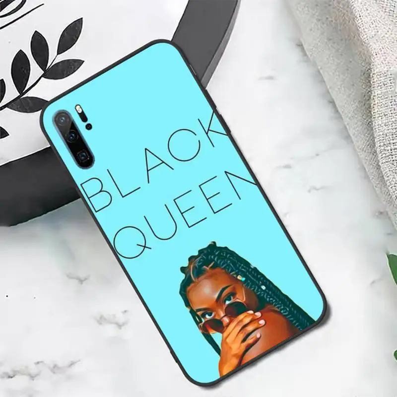 

Black girl Phone Case For Huawei P20 P30 P40 lite Pro P Smart 2019 Mate 10 20 Lite Pro Nova 5t