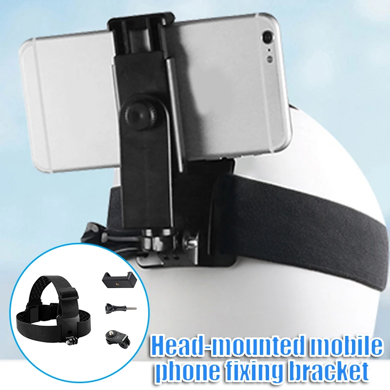На головке мобильный телефон подставка держатель с зажимом для мобильного