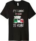 Мужская футболка премиум-класса It's Чистка в Римский старый автомобиль Италия футбол 2021