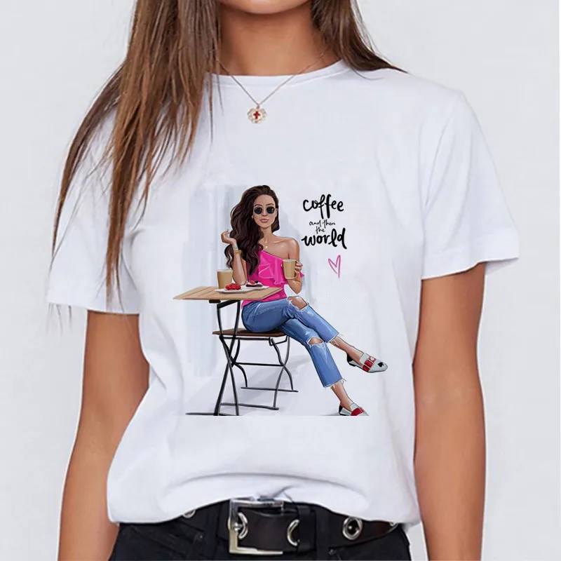 

Modern mom fashionable T-shirt Korean fashion clothing street clothing female T-shirt to send girlfriends friends holiday gifts