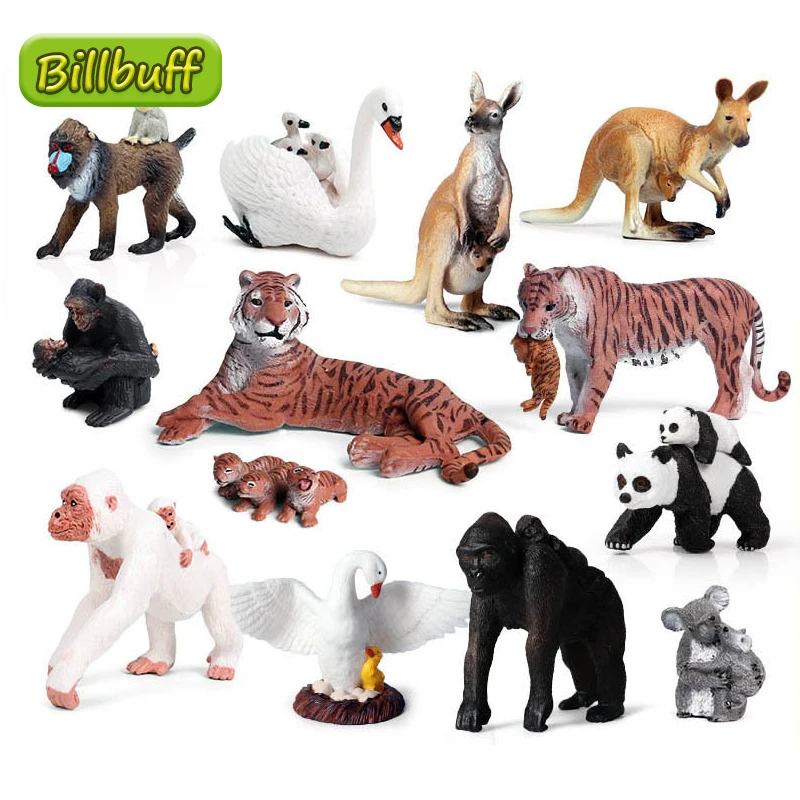 

Моделирование Дикие зоопарк Животные в африканском стиле с принтом «обезьяна» орангутанг Пижама модели Фигурки енот медведь фигурки оленя...