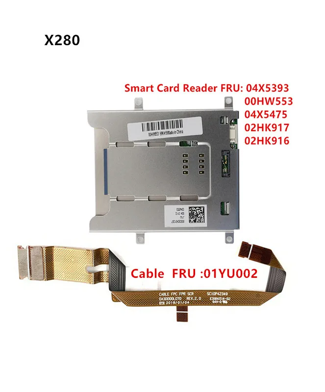 

New For Lenovo Thinkpad X280 Smart Card Reader Cable 04x5393 04X5475 00HW553 Fingerprint Cable 01YU002