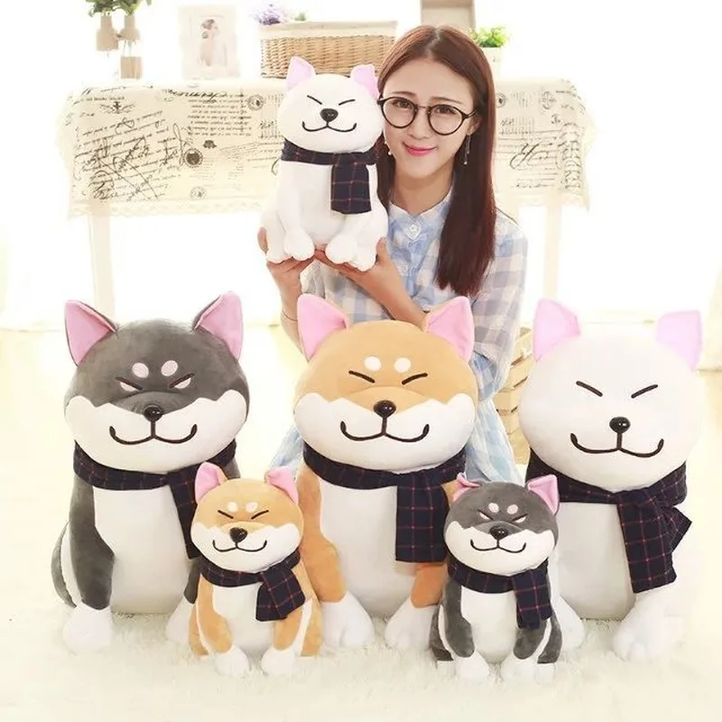 

Cute Shiba Inu Doggy Dog Plush Stuffed Toy Skin-friendly Soft Comfortable Pillow Child Birthday Gift Sofa Decoration Cushion