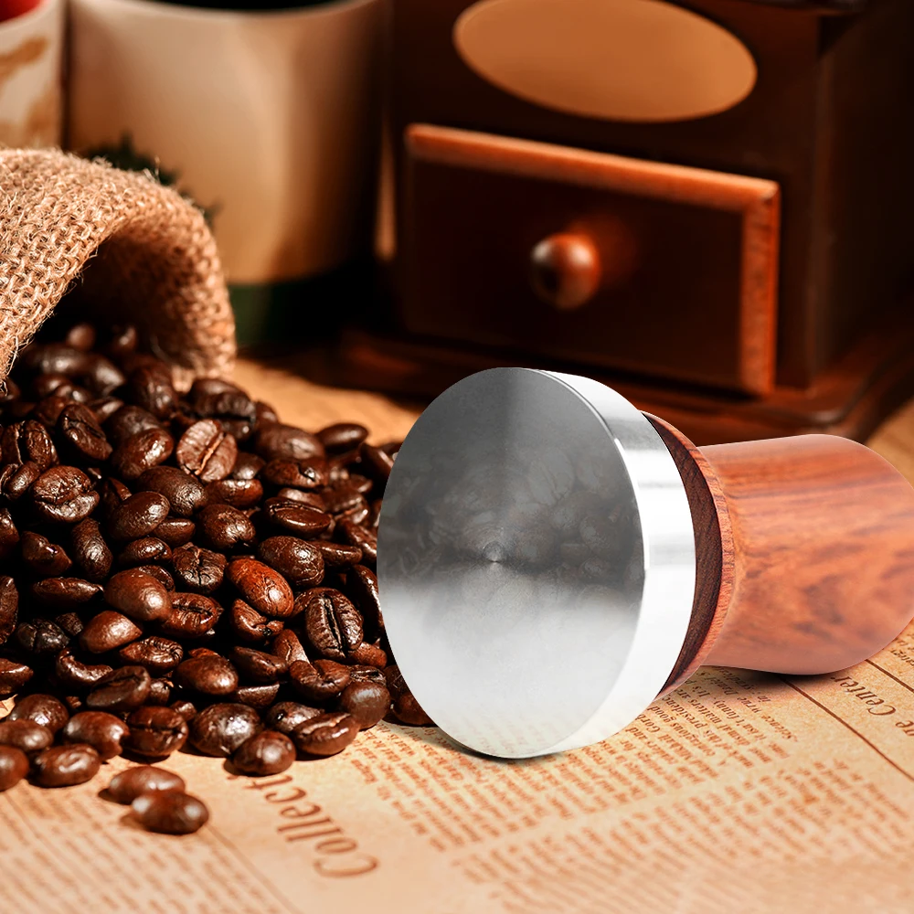 

51/53/58mm Tamper Handmade Coffee Pressed Powder Hammer Espresso Maker Cafe Barista Tools Machine Accessories