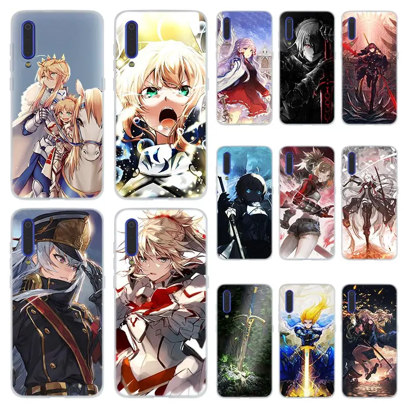 Мягкий чехол для телефона Xiaomi Mi 12 11 Pro Ultra 10 9 8 SE 6X A3 A2 LITE cc9 cc9e с изображением персонажей аниме Fate Series и Grand girl.