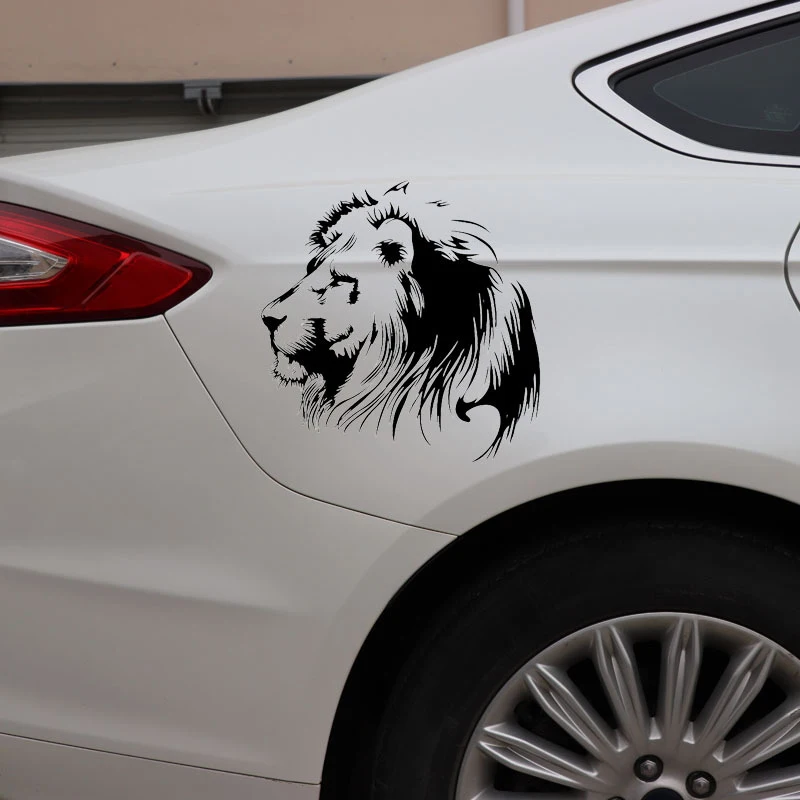 

19.5X20CM Meditation Lion Vinyl Decals Car Sticker Motorcycle Individualization