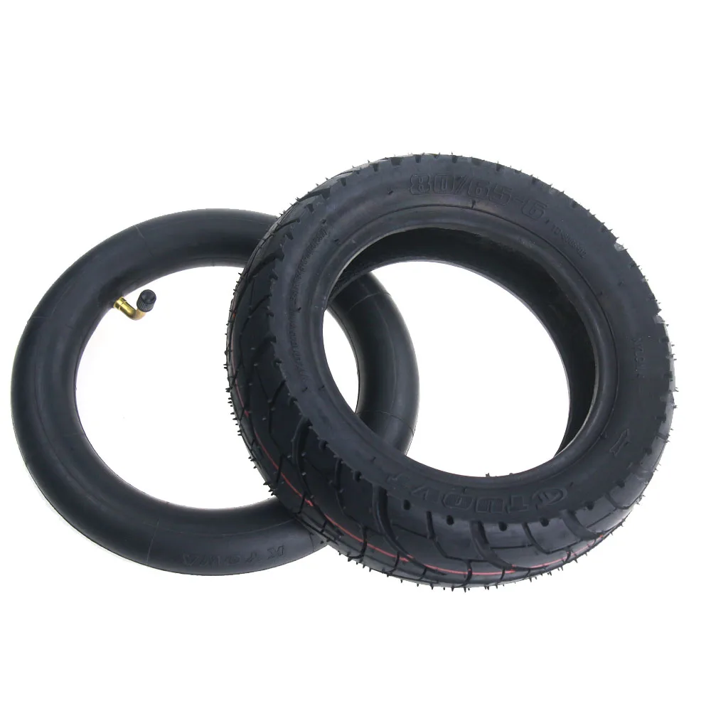 

Upgrade 10-inch Electric Scooter Tire 80 / 65-6 Inner Tube Inflatable Tyre And Thickened Skid Resistance Outer Tire 80 / 65-6