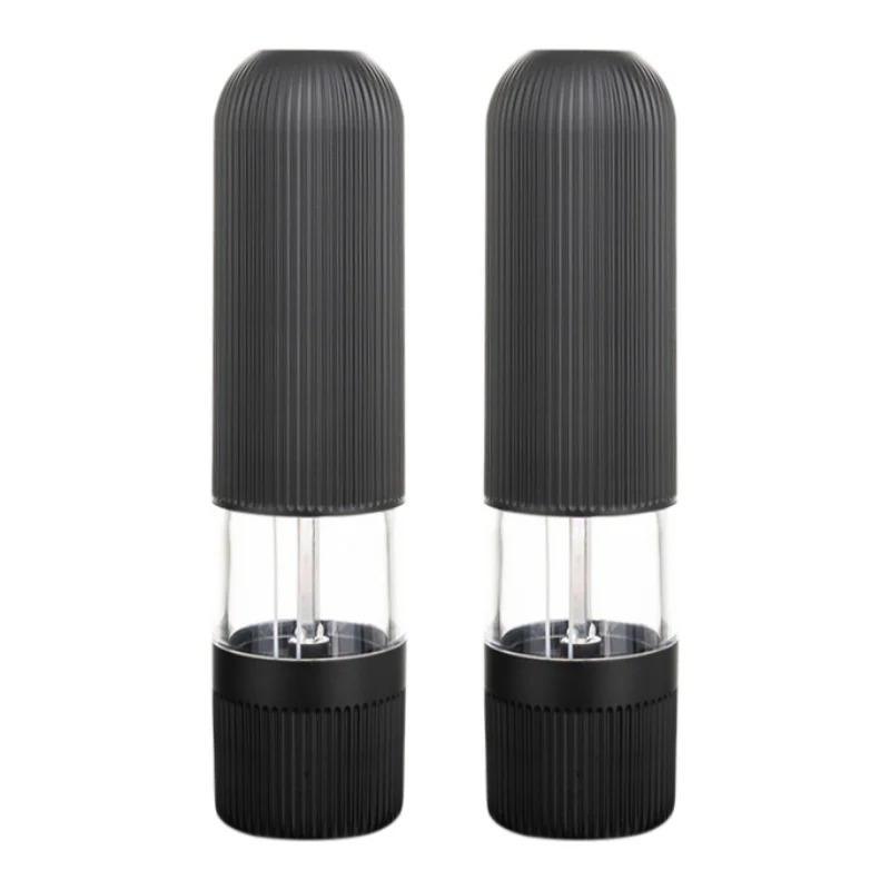 

1/2pcs Electric Pepper Grinder Seasoning Grinding Spice Salt and Pepper Grinder Home Kitchen Cooking Baking Picnic Tool