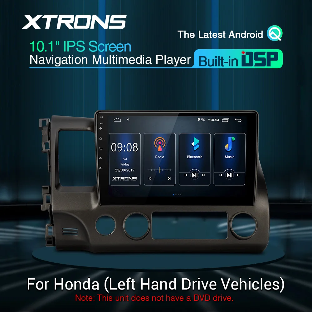 XTRONS 10 1 &quotВстроенный DSP Android IPS Экран навигации мультимедийный плеер для Honda Civic 2006