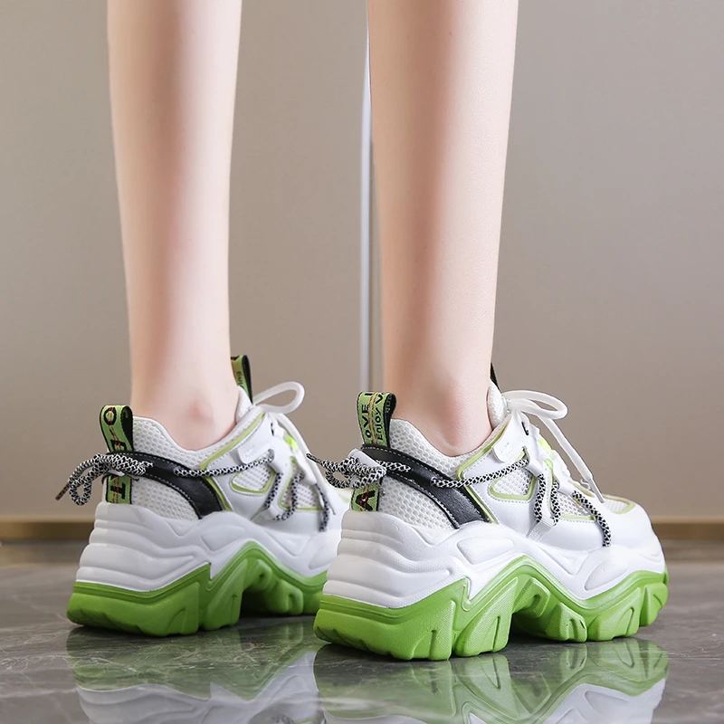 

2021 Designer Sneakers Women Casual Platform Shoes Fashion Brand Thick Bottom Sport Trainers Female Chunky Sneakers Women