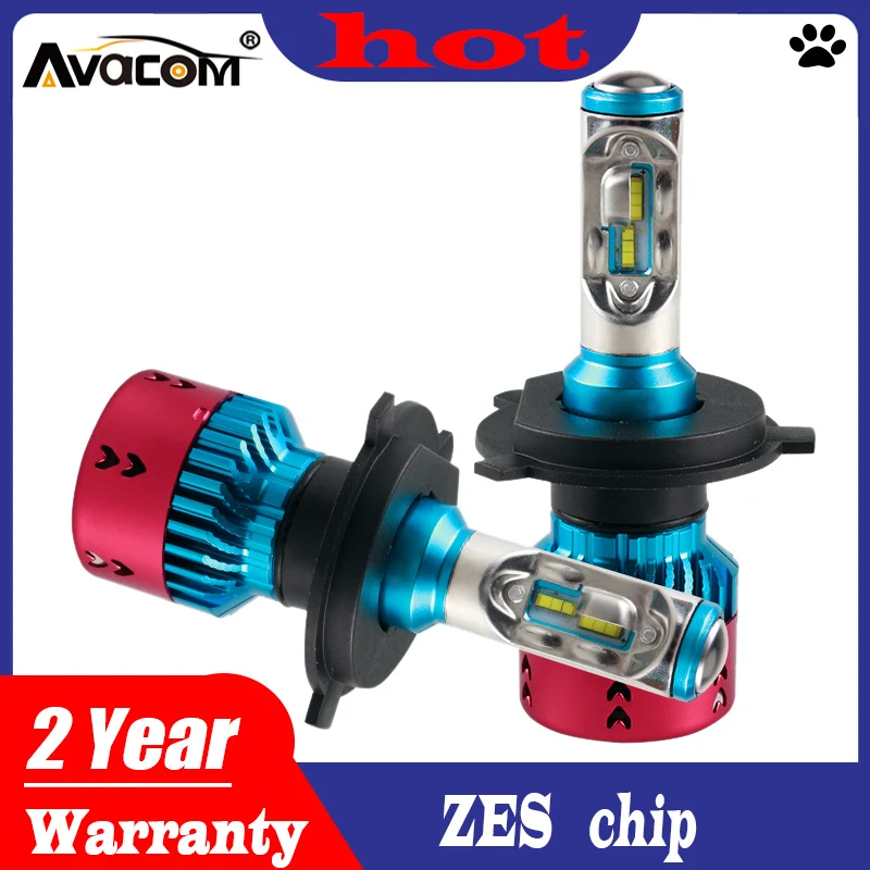 Avacom H7 H4 светодиодный 16000lm автомобиля лампы 12V H15 H1 9005/HB3 9006/HB4 9012/Hir2 зэс чип 70 Вт 6500 к супербелый H11/H8/H9 авто фары