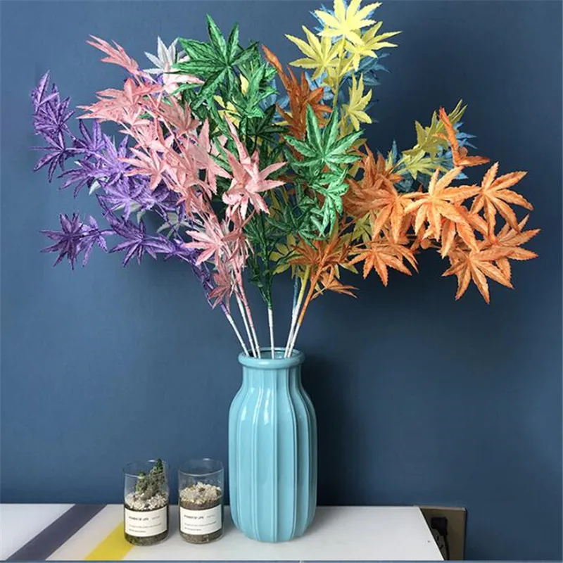 10 шт. Пластик пятиугольной в виде кленового листа моделирование ЯПОНСКИЙ клен