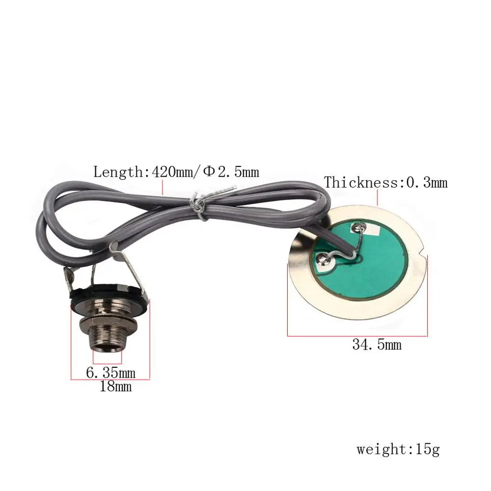 GMB621 пьезо преобразователь микрофон пикап контакт Fr гитара скрипка укулеле