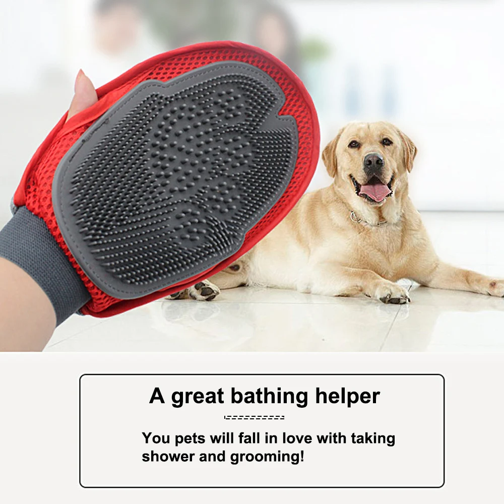 Силиконовая Волшебная Перчатка для ванной домашних животных перчатка удаления