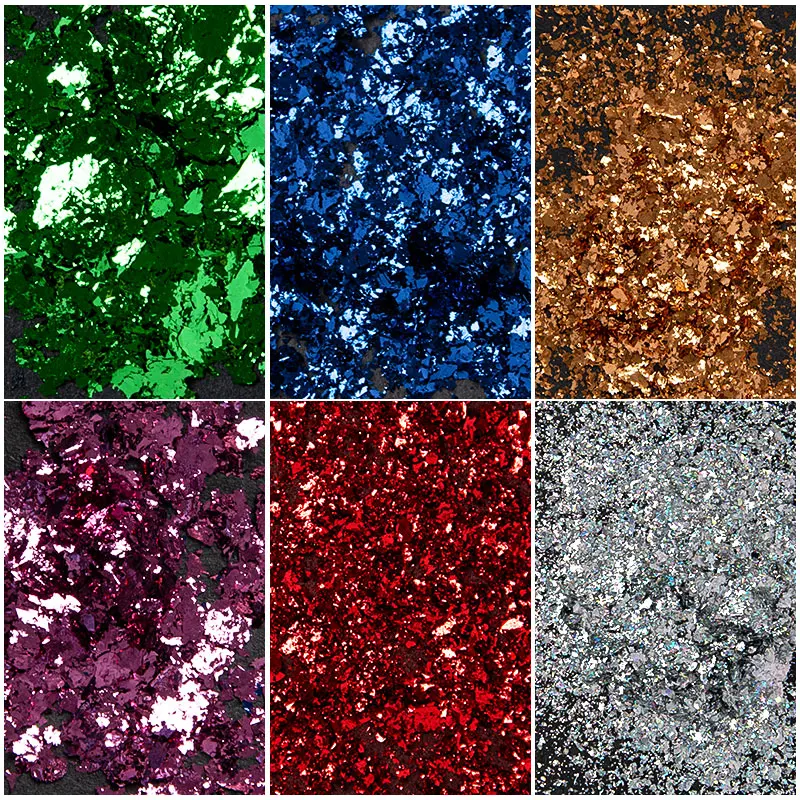 1 Box Holo Nail Flakies Sequins Rose Gold Holographic Powder 0.5g Shiny Glitter Set Laser DIY Manicure Dust | Красота и здоровье