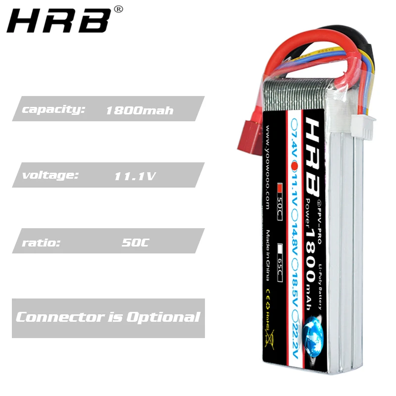 HRB 11 1 V 1800mah 3S XT60 EC5 Lipo батарея XT90 EC2 T Deans EC3 RC части 50C для FT012 гоночной лодки