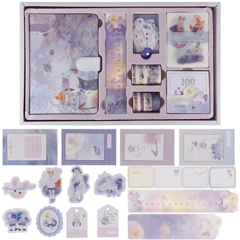 

1 Set Fairy Tale Style Scrapbooks Exquisite Diary Books Kit (Assorted Color)