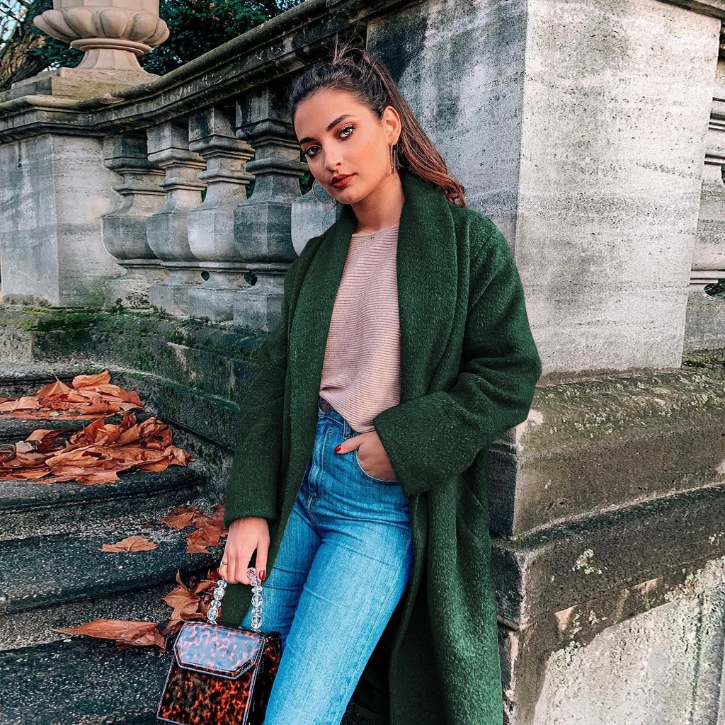 Новинка модные женские куртки SAGACE с длинным рукавом однотонное повседневное