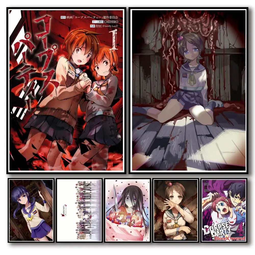 

27 стилей Аниме труп Вечерние белый бумажный плакат художественная красивая наклейка на стену для кофейни бара A3