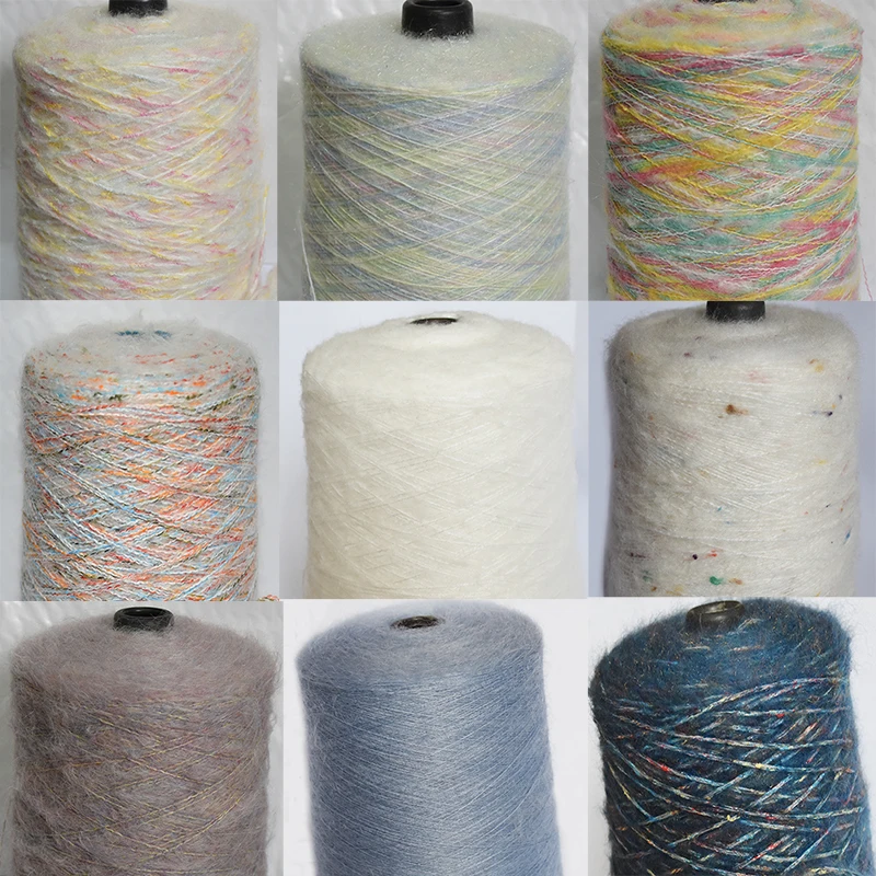 

500g Mohair Yarn For Hand Knitting Segment Dyed Baby Wool acrylic Yarn Knit Weave Crochet Angola Soft Health Plush cotton Thread