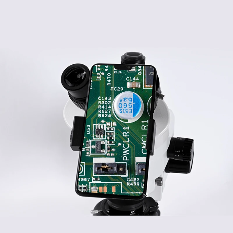 

zoom 3.5 90X HD Stereo Smartphone Large workbench Trinocular Microscope soldering PCB phone repair Industrial LED Ring light