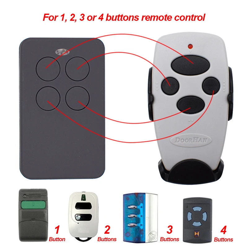 

Hot sale is suitable for all DOORHAN garage door remote control multi-frequency 315mhz-868mhz gate remote control