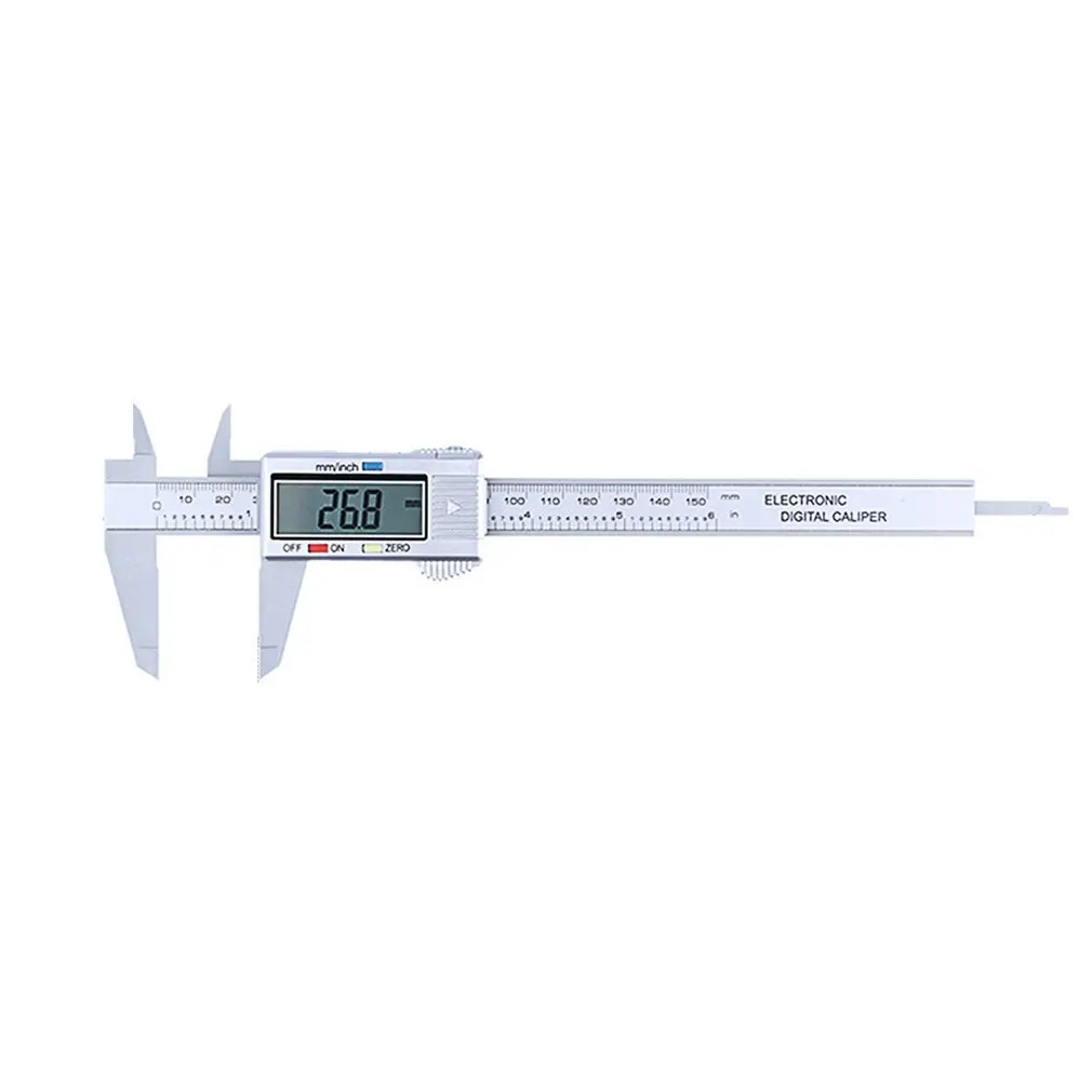 

Carbon Fiber Composites LCD Digital Caliper 0-150mm Gauge Micrometer Measuring Tool Caliper Ruler with Inch to MM Conversion
