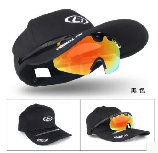 Мужские/женские поляризованные солнцезащитные очки + шляпа спортивный костюм