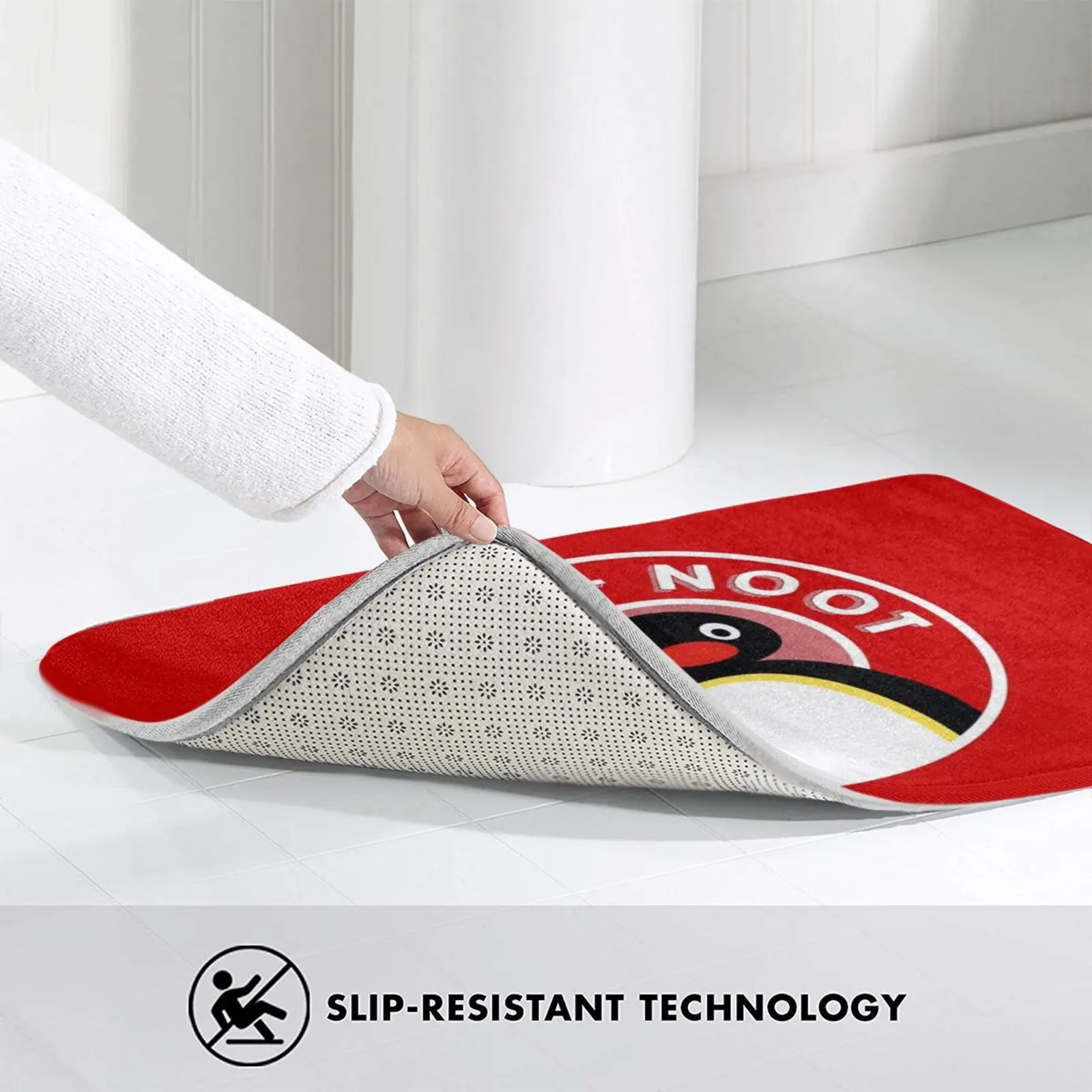 Коврик Pingu / Noot Logo ( The Pengouin) Противоскользящий коврик для входной двери в спальню