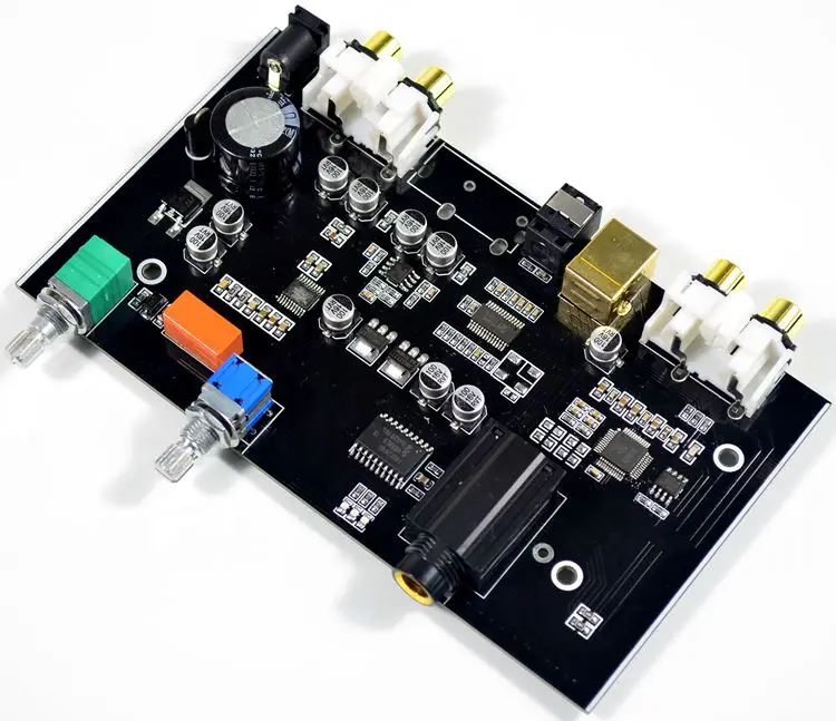 

KYYSLB DC12V Fiber Optic USB Decoder Board 48K Fiber Optic Input Electronic Decoder Board Pre-amplifier Board