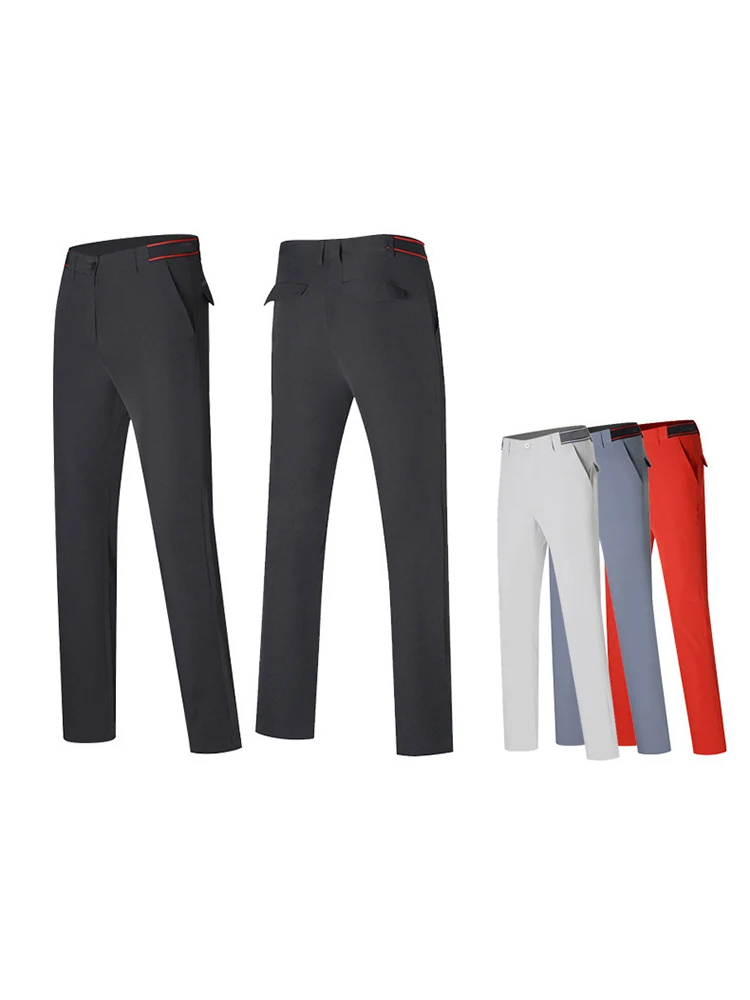 

produce casual golf clothing polyester spandex high elastic custom your logo golf pants