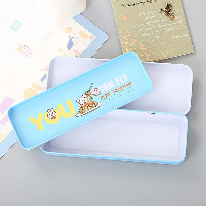 1 шт. Металлический Чехол карандаш с рисунком для школьников подарки обучения