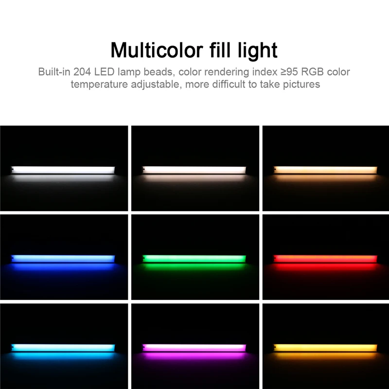 RGB Colorful Phototgraphy Photo LED Stick Remote Control C Handheld 12 Levels Color Temperature Video Fill Light | Электроника