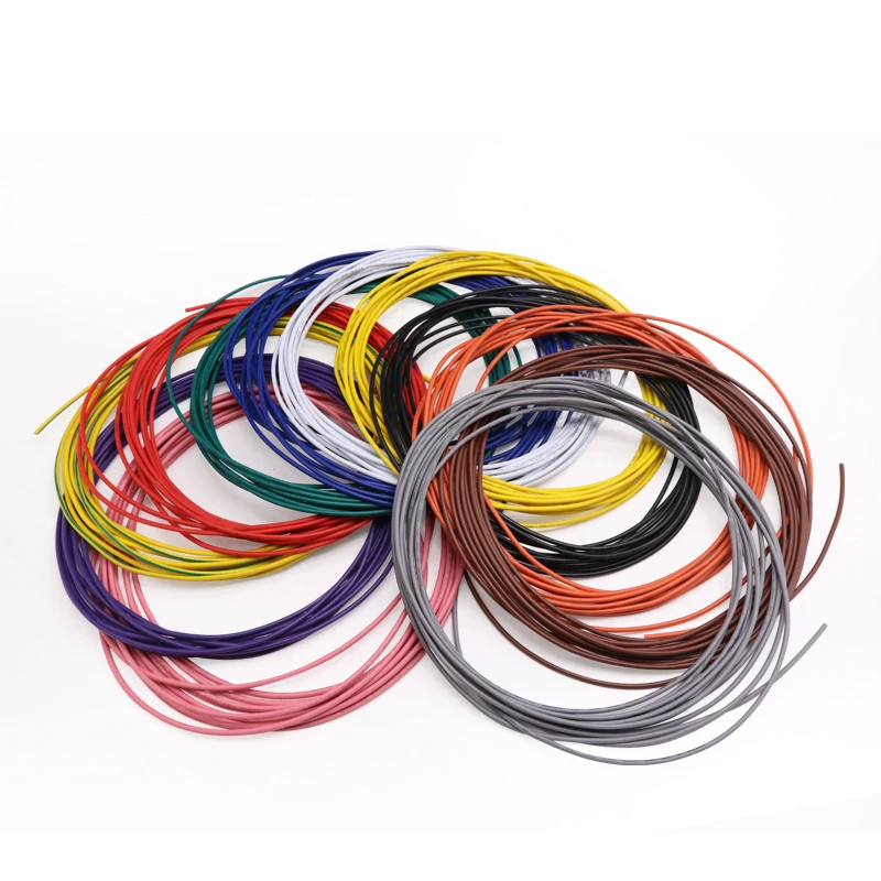 

1M 12AWG OD 3.9mm UL1015 Electric Wire PVC Insulated OFC Tinned Plating Copper Cable LED Lamp Lighting DIY Line Multicolor 600V