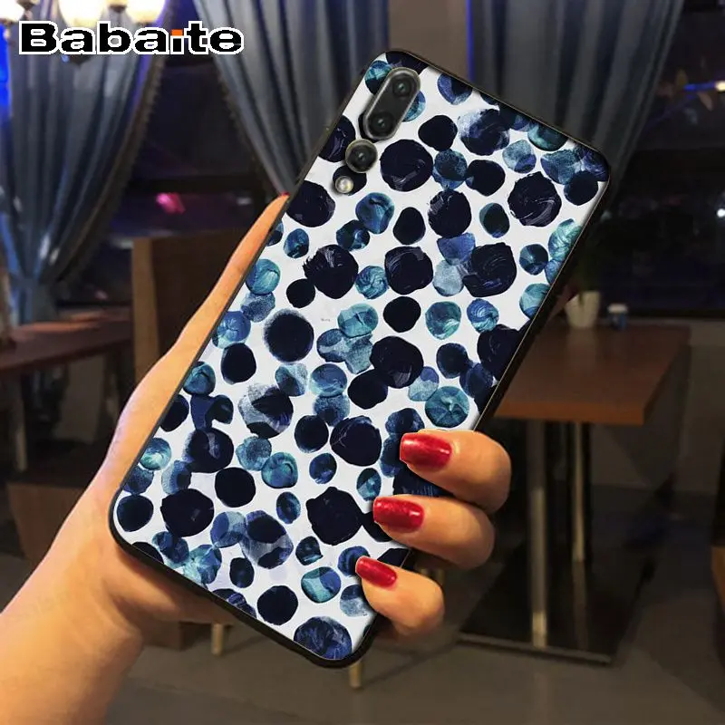 Мягкий чехол в горошек с фотографией на заказ для huawei p20 pro p20lite honor8x nova 3i P30 mate20 |