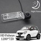 Owtosin HD 1280*720 рыбий глаз камера заднего вида для Smart Fortwo W450 W451 1999-2014 Smart EQ FortwoSmart ED монитор парковки автомобиля