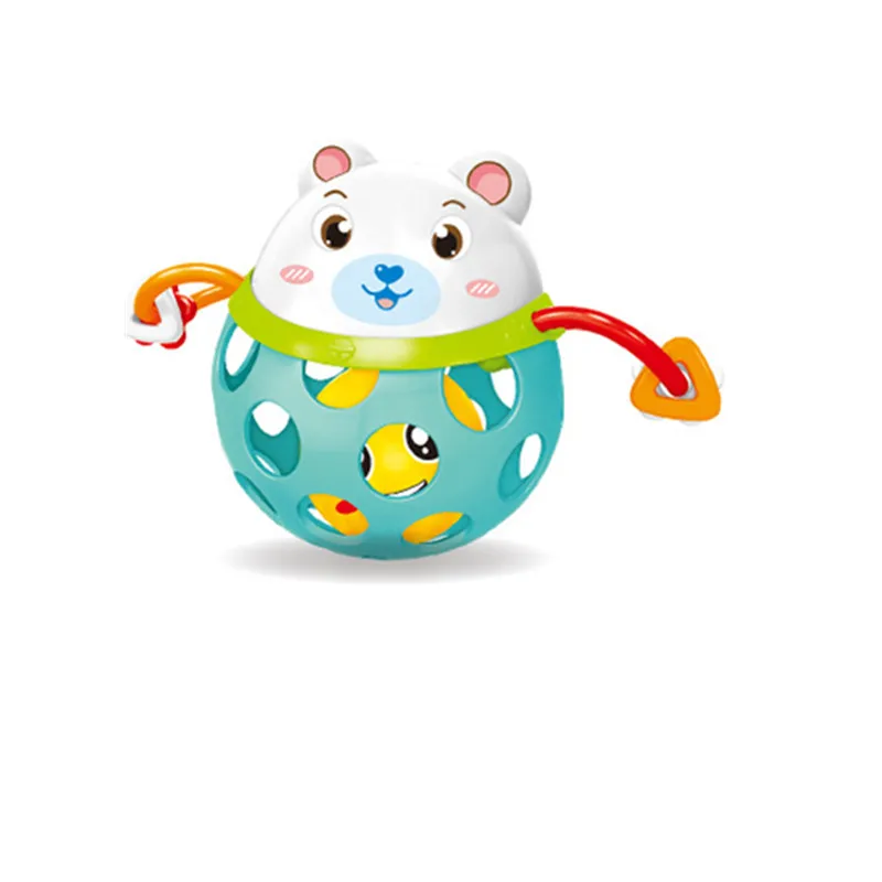 

0-12Months Baby Rattles Toy Cars Soft Plastic Baby Teether Hand Grasping Ball Toys Early Educational Hand Bell Toddler Baby Toys