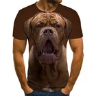 Новый 3D с милым принтом собачки зимние мужские футболки мужские повседневные летние топы для девочек с модным принтом футболки мужской свитер с О-образным вырезом футболка размера плюс, уличная одежда